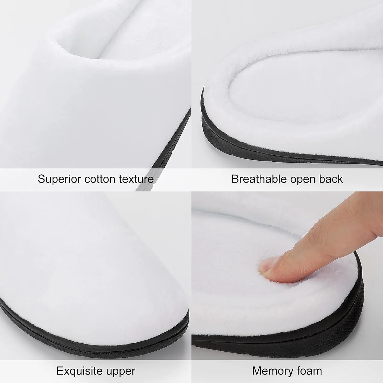Women House Slippers Ladies Halloween Cotton Slipper Memory Foam Clog Slippers Non-Slip Sole Warm Indoor Outdoor Shoes