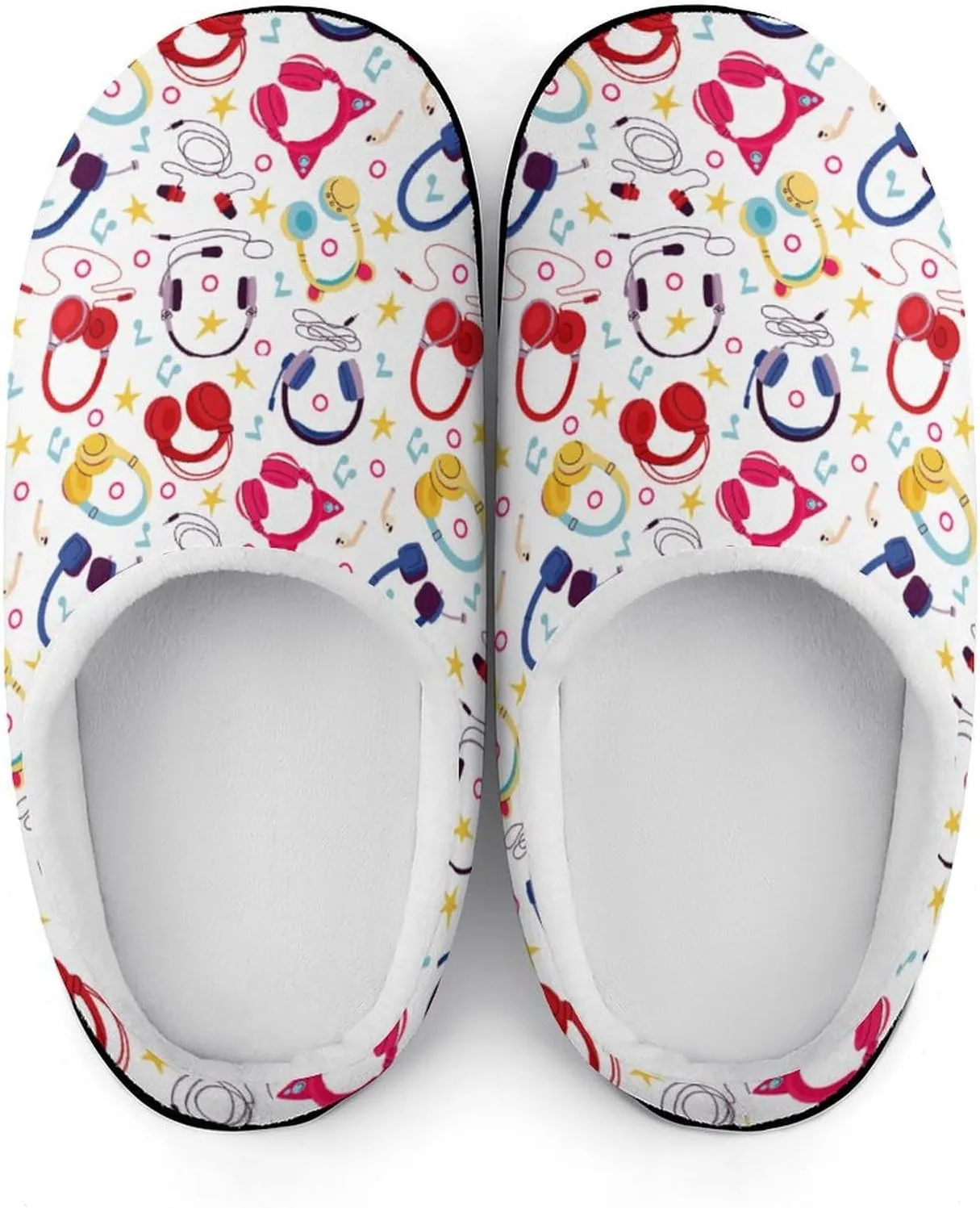 Women House Slippers Ladies Halloween Cotton Slipper Memory Foam Clog Slippers Non-Slip Sole Warm Indoor Outdoor Shoes