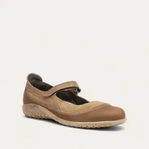 Women's Kirei Mary Jane Shoes - Medium In Almond/bark /soft Stone