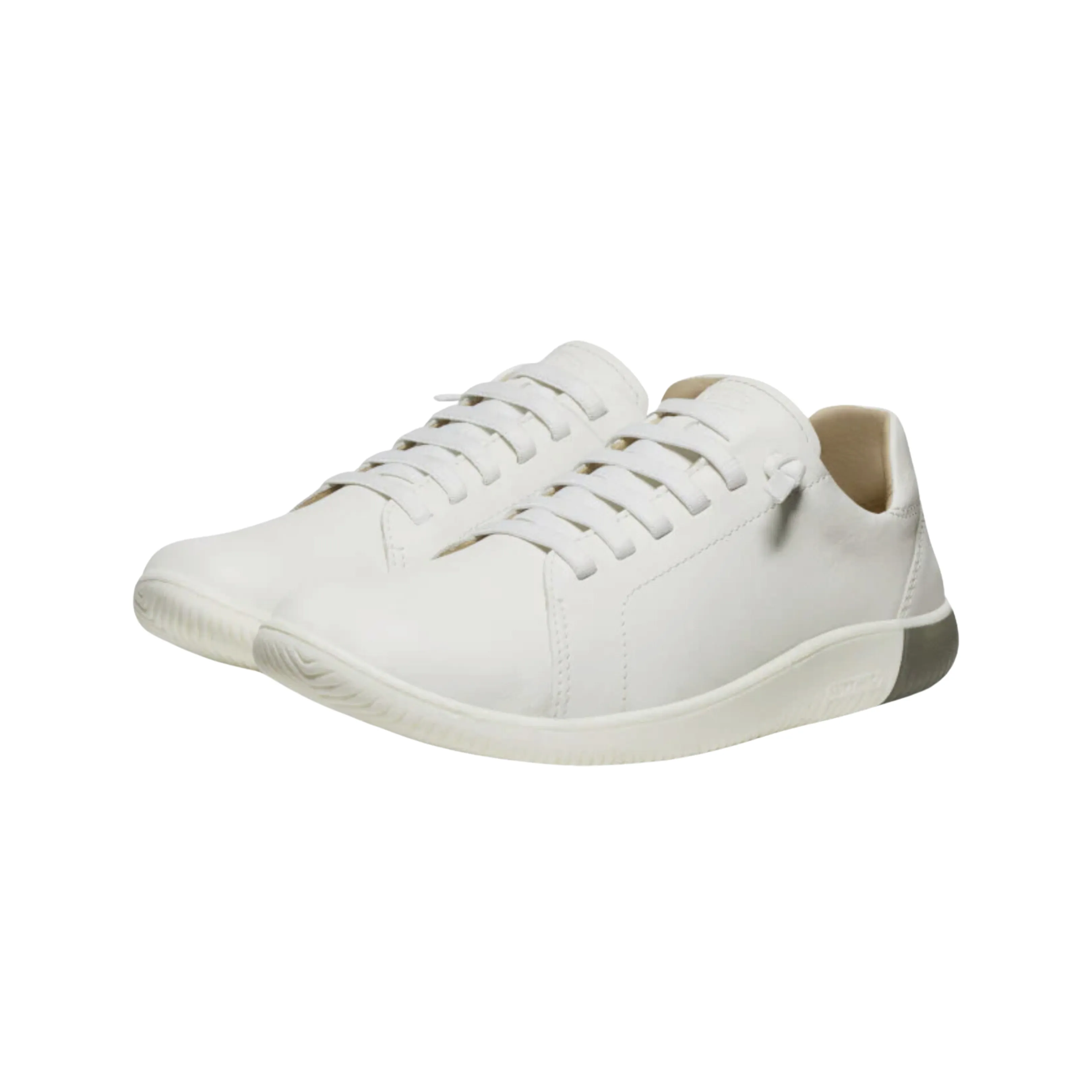 Women's KNX Leather Sneaker - Star White/Star White (Regular Width)