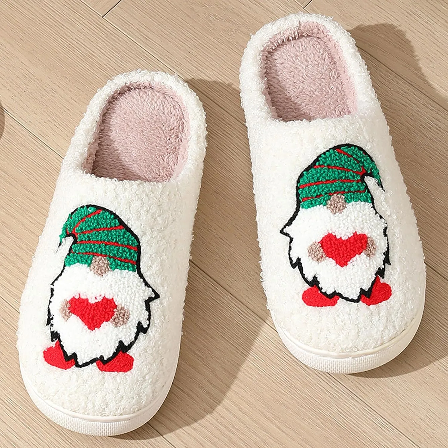 Womens Mens Slippers Halloween Christmas Cute Cartoon Pattern Slipper Anti-slip Design Cozy Indoor House Winter Shoes Soft Plush Warm Slippers Gifts for Girlfriend