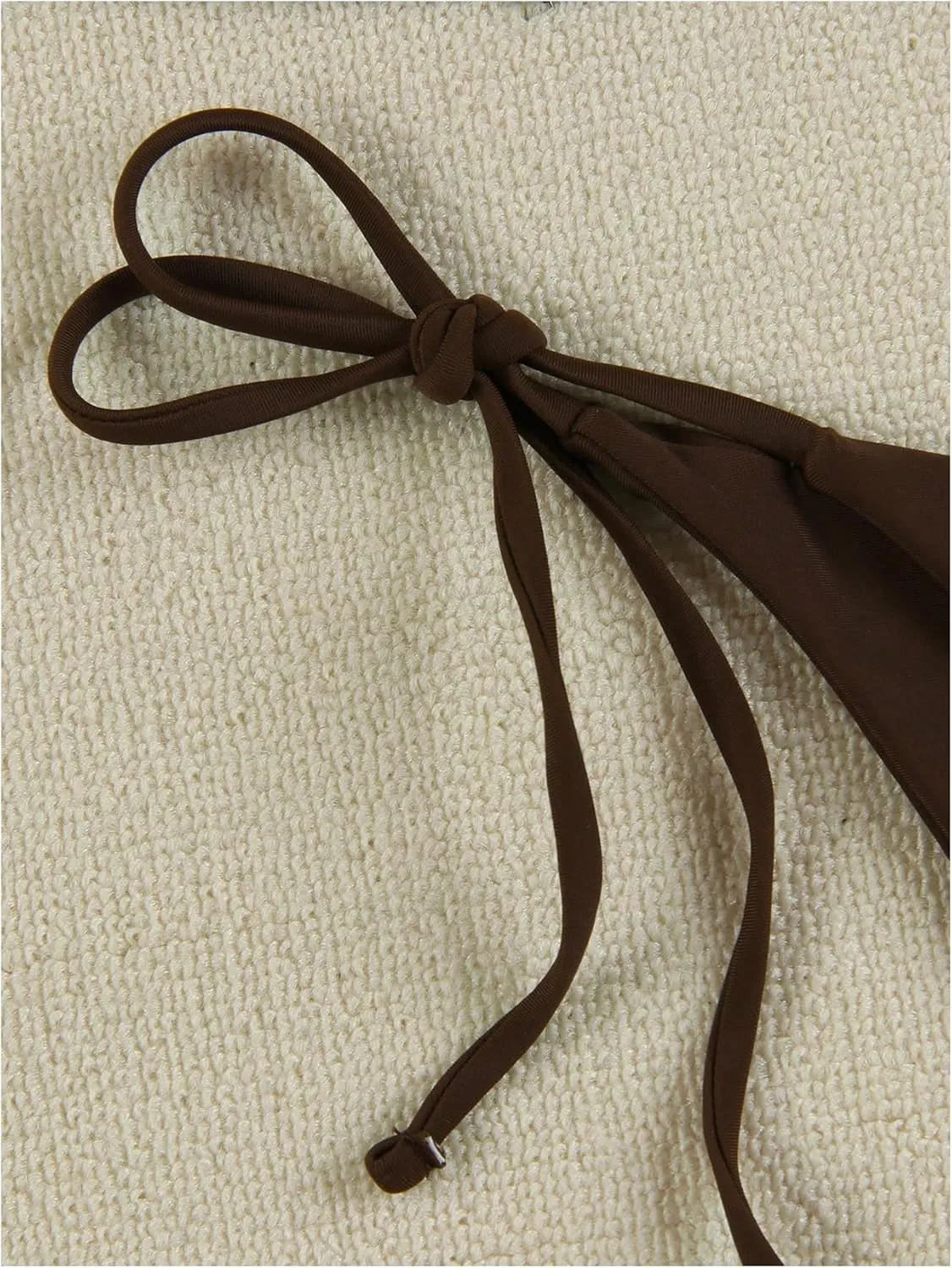 Women's Two Piece Bikini Set Star Decor Halter Triangle Swimsuit Tie Side Bathing Suit Beachwear