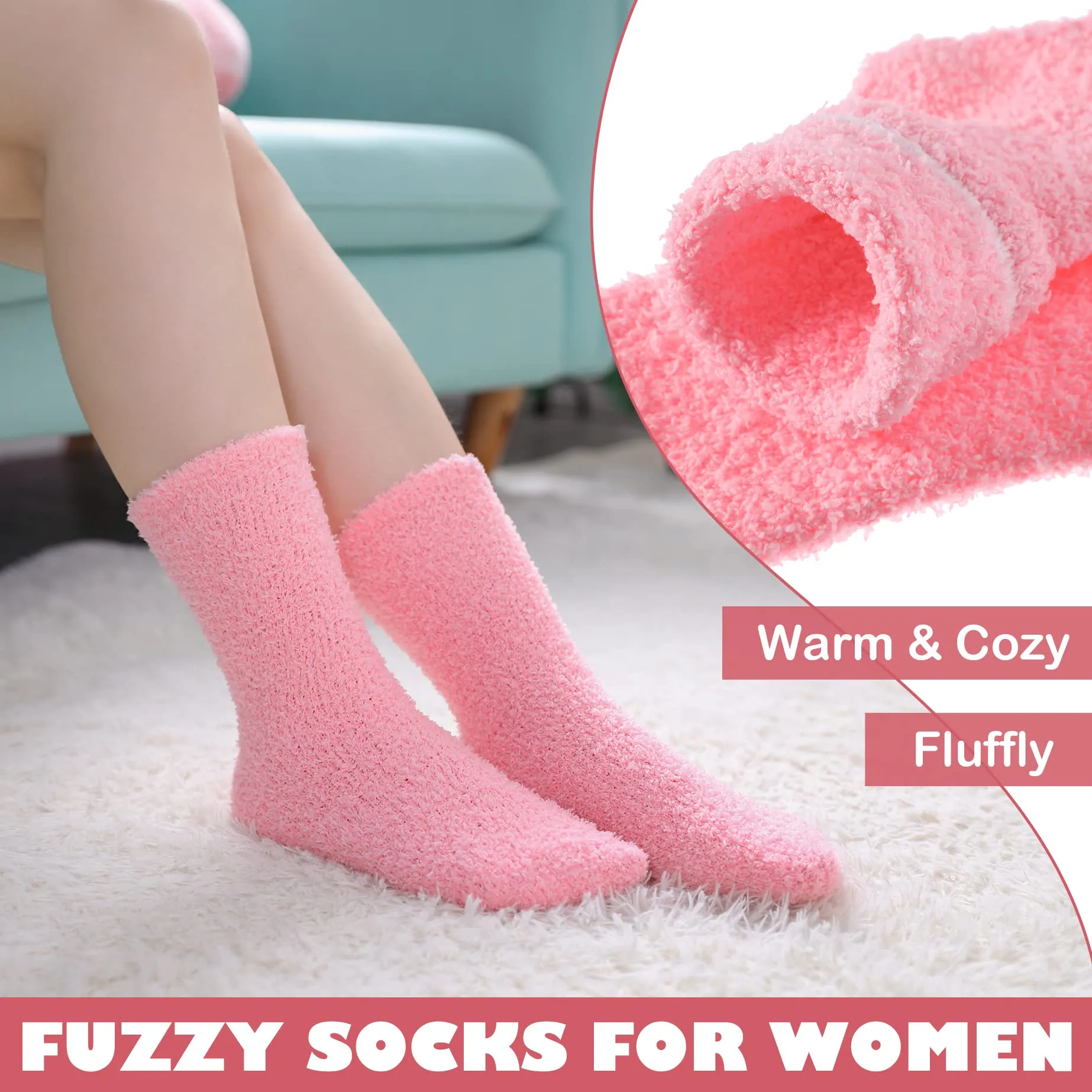 Womens Warm Slipper Socks