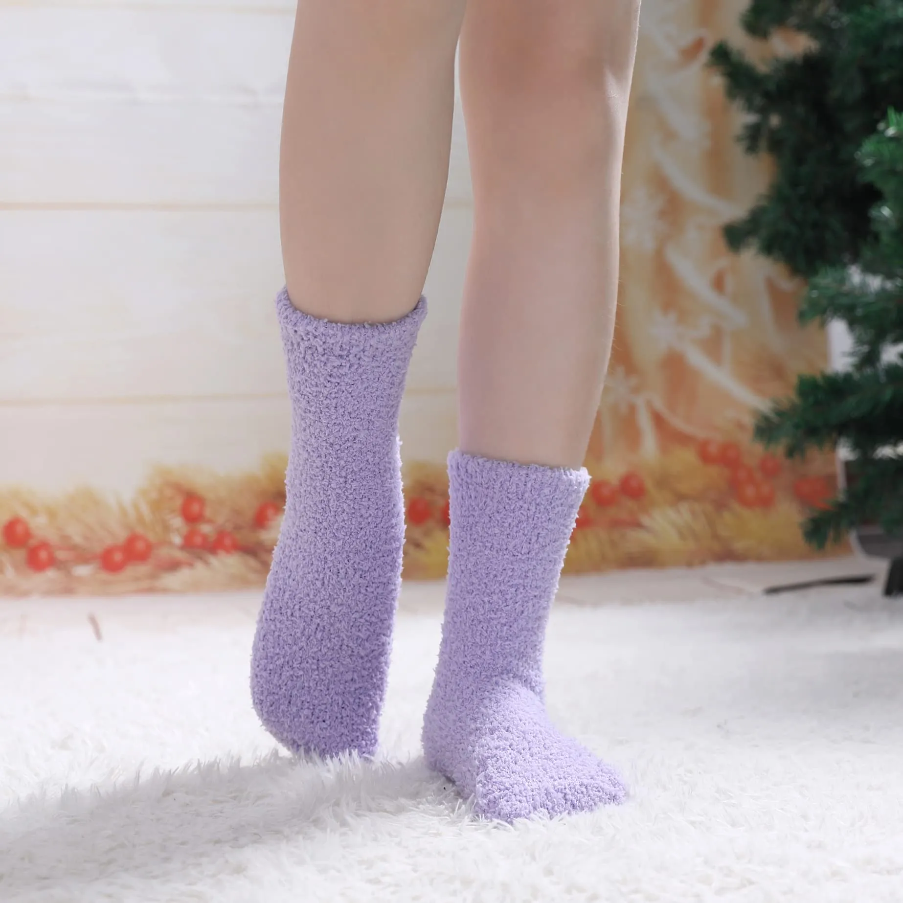 Womens Warm Slipper Socks