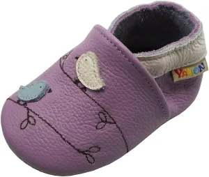 YALION Baby Soft Leather Shoes Suede Sole Infant Toddler First Walking Sports Crib Moccasins