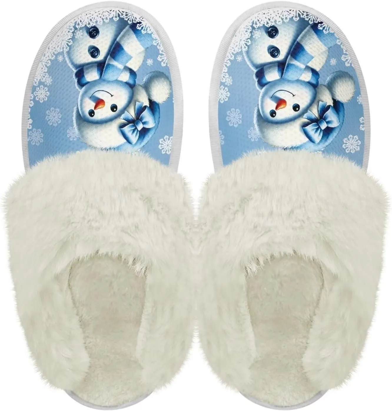 YEXIATODO Plush House Shoes Women Slippers Indoor Slipper for Winter Fuzzy Slippers for Men Unisex