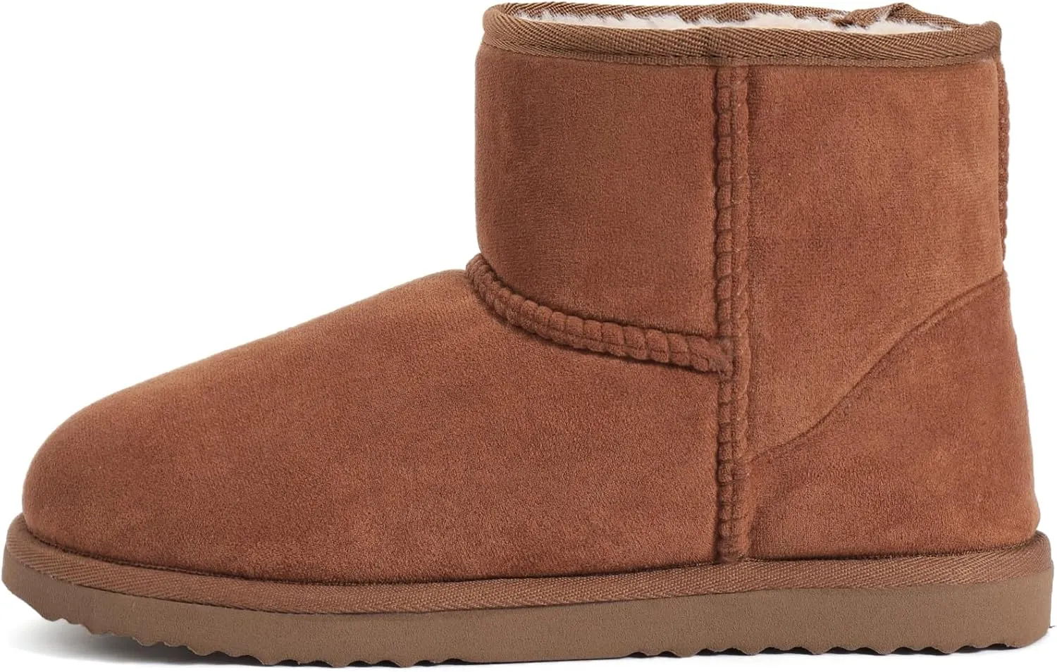 Zizor Women's Cozy Short Bootie Slippers, Winter Warm Hard Bottom House Shoes with Fuzzy Lining