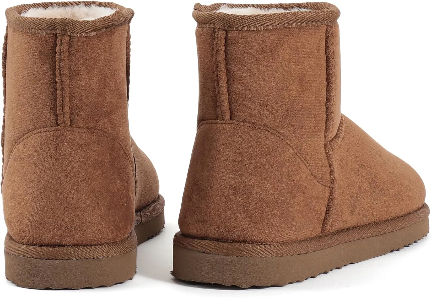 Zizor Women's Cozy Short Bootie Slippers, Winter Warm Hard Bottom House Shoes with Fuzzy Lining