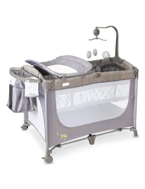 Zubaida's Tinnies Drop Side Play Pen Grey T302-022