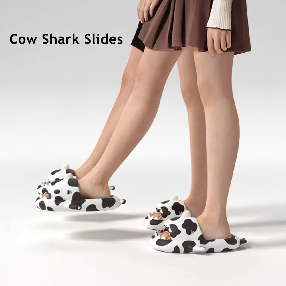 Zureto Unisex Shark Slides, Shark Slides Adult, Cloudy Shark Slides for Men and Women